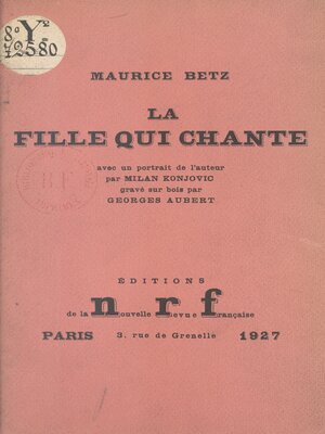 cover image of La fille qui chante